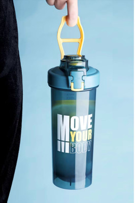 Chiomino 800 ml Plastic Shaker(Pack of 1, Blue)