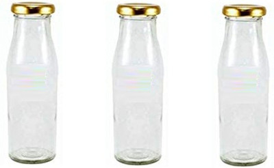 AFAST 300 ml Glass Bottle(Pack of 3, Clear)
