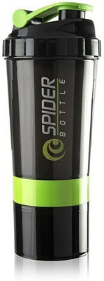 TRUE INDIAN 500 ml Plastic Shaker(Pack of 1, Green)
