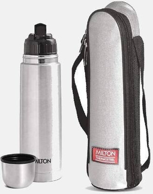 MILTON 1000 ml Steel Flask(Pack of 1, Silver)