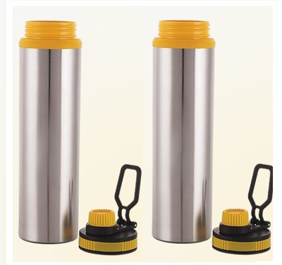 PIQUANT KITCHENWARE 900 ml Steel Sipper(Pack of 2, Silver)