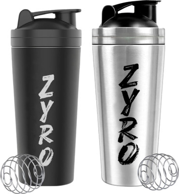 ZYRO 750 ml Plastic Shaker(Pack of 2, Multicolor)