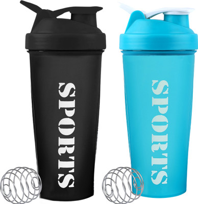 ZYRO 650 ml Plastic Shaker(Pack of 2, Multicolor)