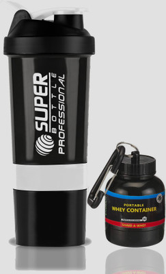 COOL INDIANS 500 ml Plastic Shaker(Pack of 2, White)