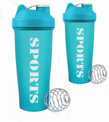 TRUE INDIAN 600 ml Plastic Shaker(Pack of 2, Blue)