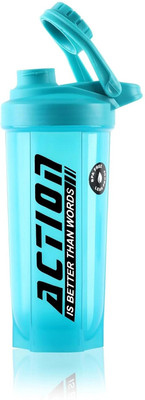 FIT FOCUS 700 ml Plastic Shaker(Pack of 1, Light Green)