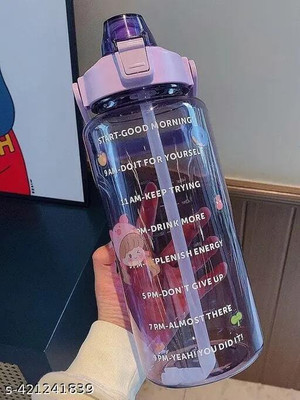 Flipkart SmartBuy 1 PCS MULTICOLOR WATERBOTTLE SET FOR DAILY USE AT OFFICE GYM AND TRAVELLING 2000 ml Bottle(Pack of 1, Multicolor, Plastic)