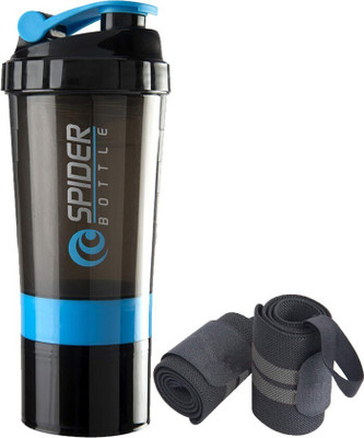 COOL INDIANS 500 ml Plastic Shaker(Pack of 2, Blue, Black)