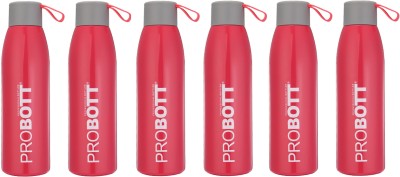 PROBOTT Thermosteel Vacuum Flask Hot & Cold Sports Bottle Each 500ml - Pink (Pack of 6) 500 ml Flask(Pack of 6, Pink, Steel)