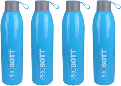 PROBOTT Thermosteel Vacuum Flask Hot & Cold Sports Bottle Each 500ml - Blue (Pack of 4) 500 ml Flask(Pack of 4, Blue, Steel)