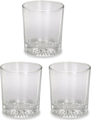 Somil (Pack of 3) Multipurpose Drinking Glass -B668 Glass Set Water/Juice Glass(300 ml, Glass, Clear)