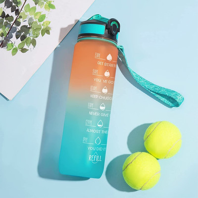 FINIFAB 1000 ml Plastic, Silicone Bottle(Pack of 1, Multicolor)