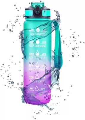 SBTs 1000 ml Tritan, Silicone Sipper(Pack of 1, Multicolor)