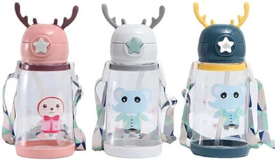 ARNAH TREASURE Rabbit Kids Water Bottle 650 ml Water Bottle(Set of 1, Multicolor)