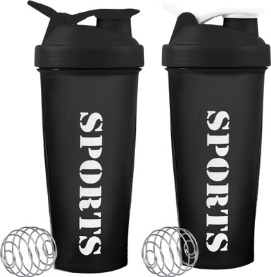 ZYRO 650 ml Plastic Shaker(Pack of 2, White)