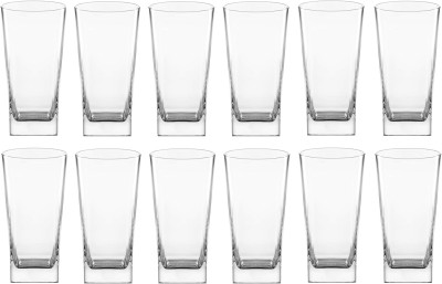Somil (Pack of 12) Multipurpose Drinking Glass -B582 Glass Set Water/Juice Glass(350 ml, Glass, Clear)