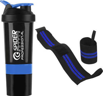 TRUE INDIAN 500 ml Plastic Shaker(Pack of 3, Blue)