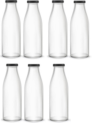 AFAST 500 ml Glass Bottle(Pack of 7, Clear)