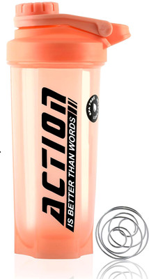 IMPHI 700 ml Plastic Shaker(Pack of 1, Orange)