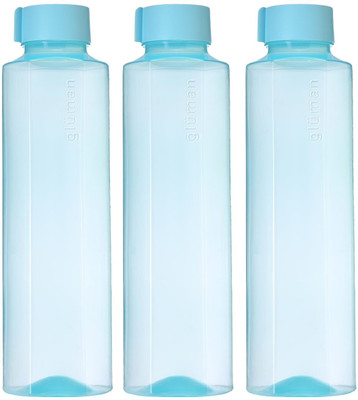 Gluman 1000 ml Plastic Bottle(Pack of 3, Blue)