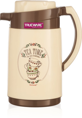 Trueware 1000 ml Plastic Flask(Pack of 1, Brown)