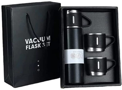 Bypass 500 ml Steel Flask(Pack of 1, Black)