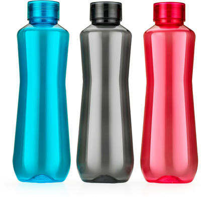 HASHFLOW 1000 ml Plastic Bottle(Pack of 3, Multicolor)