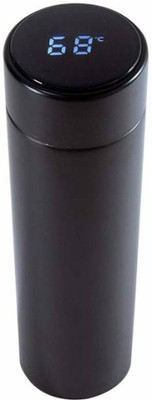 MARCRAZY 500 ml Steel Bottle(Pack of 1, Black)