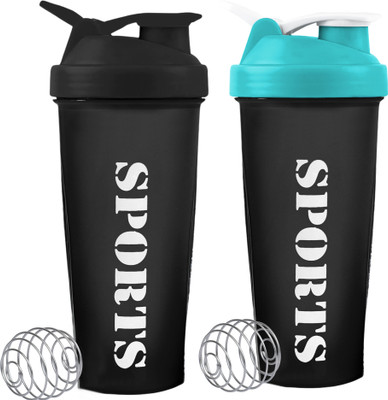 ZYRO 650 ml Plastic Shaker(Pack of 2, Multicolor)
