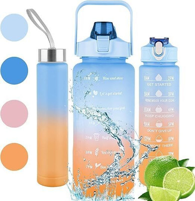 vepson 2000 ml Silicone Bottle(Pack of 3, Multicolor)