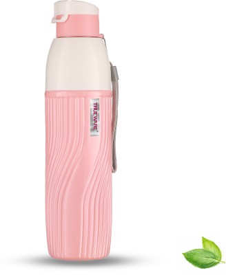 Trueware Aqua Bliss PU Insulated Plastic Water Bottle 850 ml Water Bottle(Set of 1, Pink)