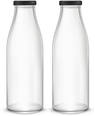 AFAST 500 ml Glass Bottle(Pack of 2, Clear)