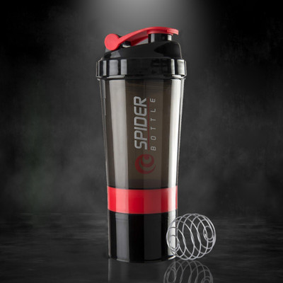 TRUE INDIAN 500 ml Plastic Shaker(Pack of 1, Red)