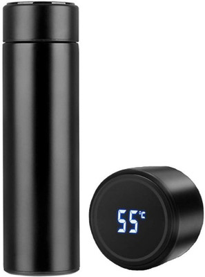 ICONIX 500 ml Steel Bottle(Pack of 1, Black)