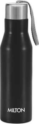 MILTON 1000 ml Steel Bottle(Pack of 1, Black)