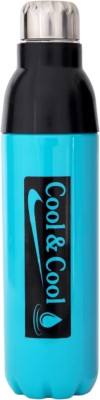 LAZYwindow Premium Quality Cool & Cool Sky Blue Plastic Insulated Water Bottle 1000 ml Bottle(Pack of 1, Blue, Plastic)