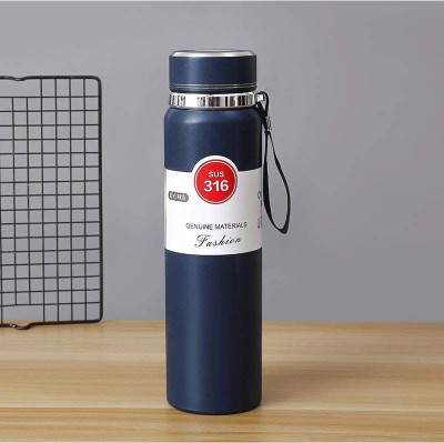 BAKSHISH 1000 ml Stainless Steel Bottle(Pack of 1, Blue)