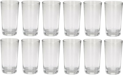 Somil (Pack of 12) Multipurpose Drinking Glass -B726 Glass Set Water/Juice Glass(250 ml, Glass, Clear)