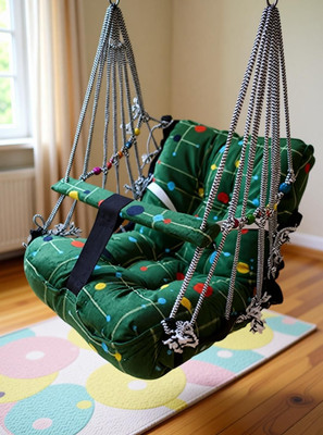 Yaksok ZONES Big Size Baby Swing Folding & Washable 1- 7 Years With Safety Belt indoor-Outdor Swings(Multicolor)
