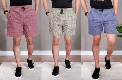 QITJAS Checkered Men Boxer