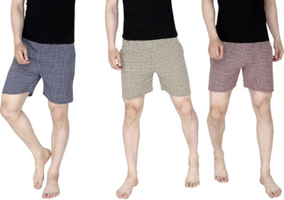 QITJAS Checkered Men Boxer