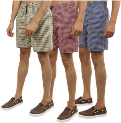 QITJAS Checkered Men Boxer