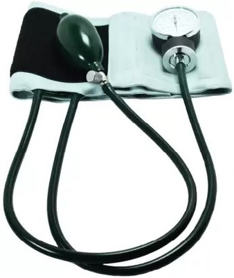 RnB Aneroid Palm Manual Professional Clock Dial Type Black Sphygmomanometer Manual Blood Pressure Monitor Aneroid BP with 1 year warranty Bp Monitor(Black)