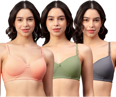 Extoes Women Full Coverage Lightly Padded Bra(Multicolor)