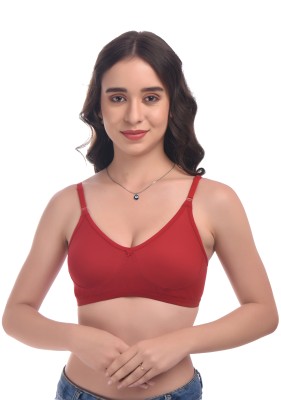 elina Women T-Shirt Non Padded Bra(Maroon)