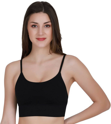 Under Secret Women Sports Lightly Padded Bra(Black)