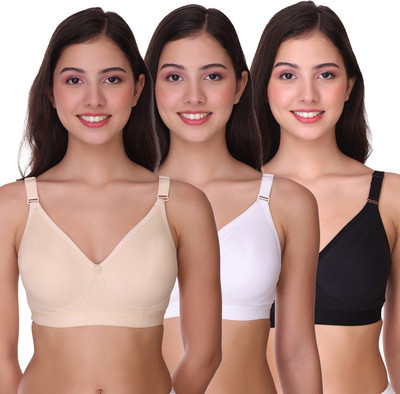 POOJA RAGENEE Women Full Coverage Non Padded Bra(Multicolor)