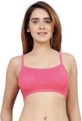 Us Fashion Women Cage Bra Lightly Padded Bra(Pink)
