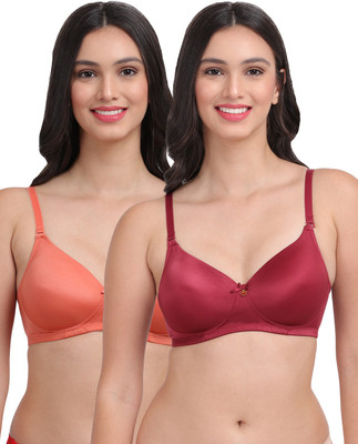 AMOUR SECRET 3/4th Coverage T-shirt Bra Women T-Shirt Lightly Padded Bra(Multicolor)