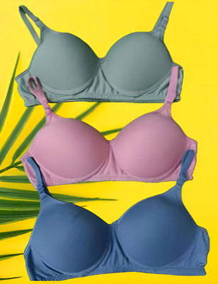 Anamta Light padded bra Women Push-up Lightly Padded Bra(Multicolor)